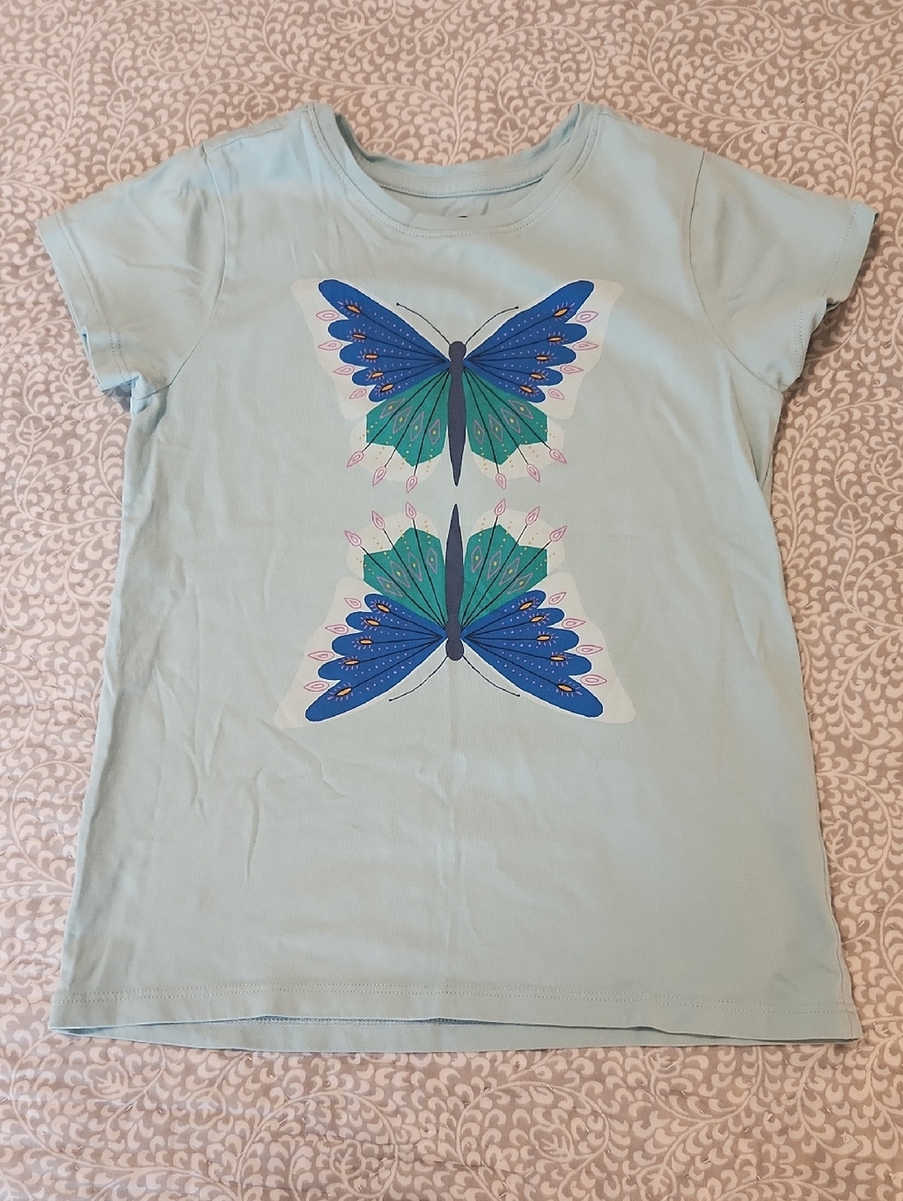 ✨ 3 For $25 SALE Kids Tea Collection Butterfly Graphic Tee - Light Blue